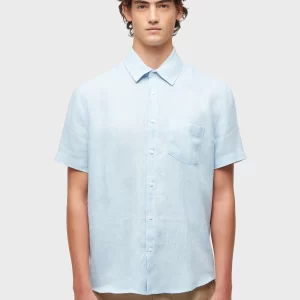 Camisa classic linen - azul