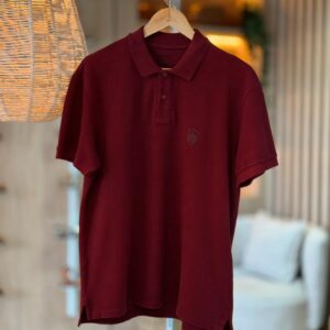 Polo Brasão Embossed Color - vinho