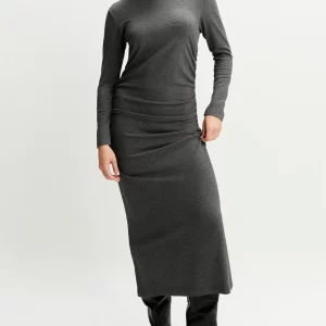 Vestido malha drapeado