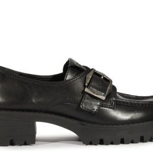 Mocassim Tratorado Couro Preto