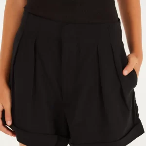 Short Alfaiataria Bolso - preto
