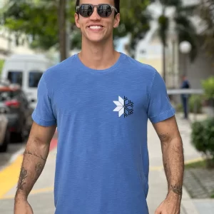 T SHIRT ROUGH SNOW ICON Azul Royal