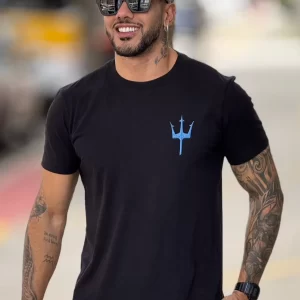 T Shirt Slim Vintage Tridente Madeira MC