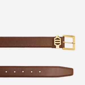 Cinto Marrom Escuro Arezzo Couro Largo