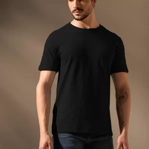 CAMISETA BÁSICA CONFORTO 100% ALGODÃO - PRETO