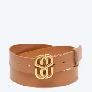 Cinto Emblem Couro Marrom