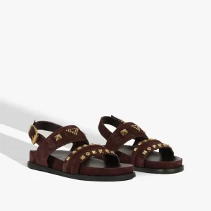 Sandália Papete de Couro marrom