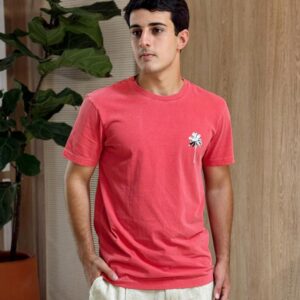 T-SHIRT SLIM STONE COQUEIRO MC