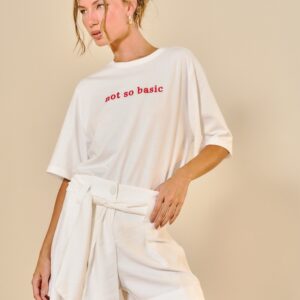 Short Curto Alfaiataria com Amarração Frontal