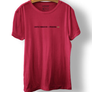 T-SHIRT SLIM VINTAGE UNITED KINGDOM MC - ACEROLA