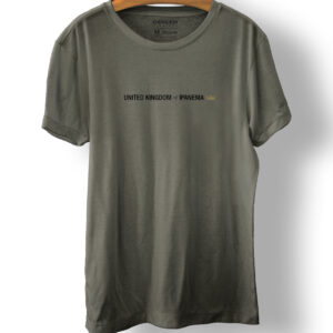 T-SHIRT SLIM VINTAGE UNITED KINGDOM MC - FOREST