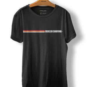 T-SHIRT VINTAGE SURFING COLORS MC - preto