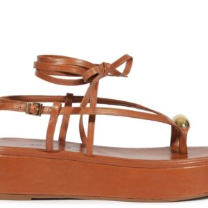 SANDÁLIA FLATFORM ZADIE MARROM