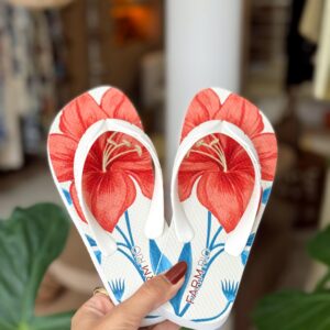 CHINELO MAXI FLOR OFF WHITE