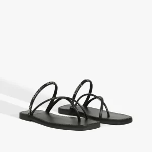 Sandália Rasteira Preta