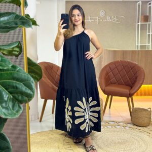 VESTIDO BORDADO CONCHA