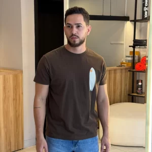 T-SHIRT VINTAGE SHORT BOARD MC- TANGERINA