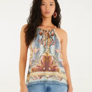 Regata Alcinha Estampada Vitral Do Mar