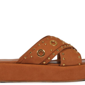 FLATFORM COURO MARROM SCHUTZ