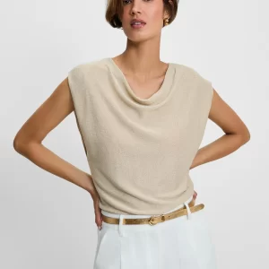 Blusa Tricot Dourada