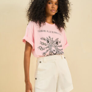 Short Feminino Com Botões