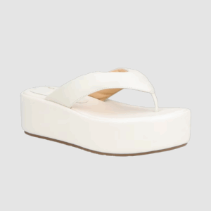 SANDÁLIA SALTO FLATFORM OFF WHITE