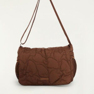Bolsa Transversal Brisa Puffer Marrom