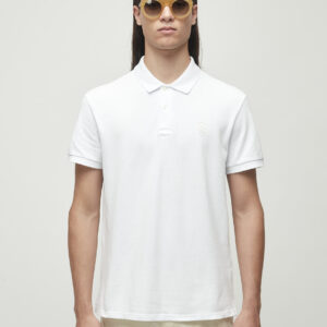 Polo Masc Brasao Embossed Color Mc - branca