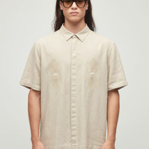 CAMISA LINEN BORDADO MC