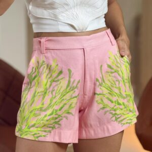 Short Alfaiataria Basic Comfort Estampado Isy