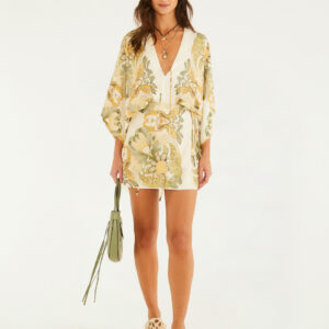 VESTIDO CURTO JARDIM DE MAR LENCO