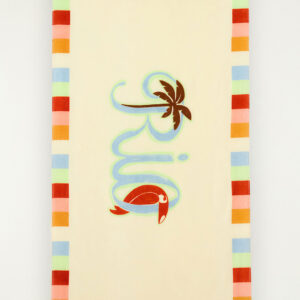 toalha chamego rio tipografico off white