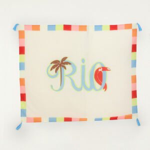 canga rio tipografico silk off white