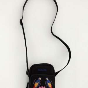 bolsa da gema bordado arara