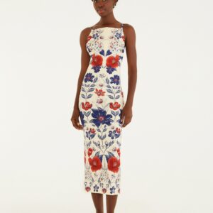 Vestido Alça Estampado Floral