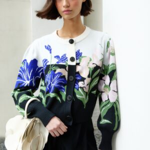 Cardigan Tricot Céu De Flor