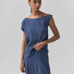 Blusa Manga Curta Textura