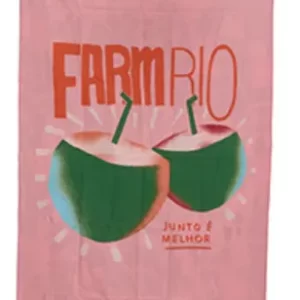 Toalha Farm Tchibum Estampada Floral De Renda Cor Rosa Liso