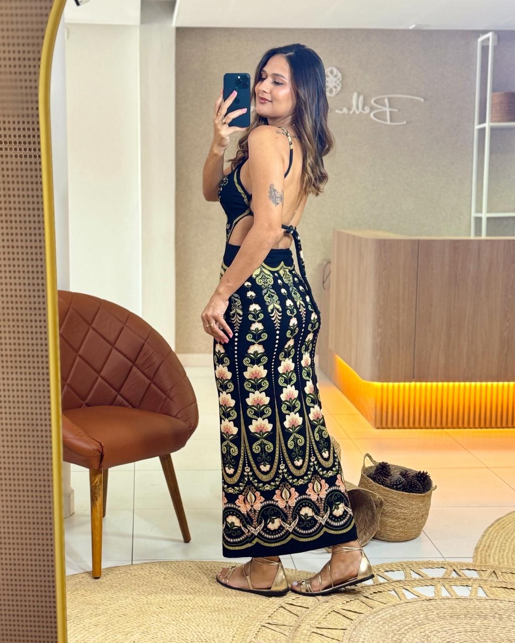 Vestido Midi Estampado Nikita - Imagem 2