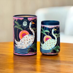 copo que sede terra surrealis lenço