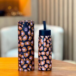 garrafa que sede 750ml leopard pop