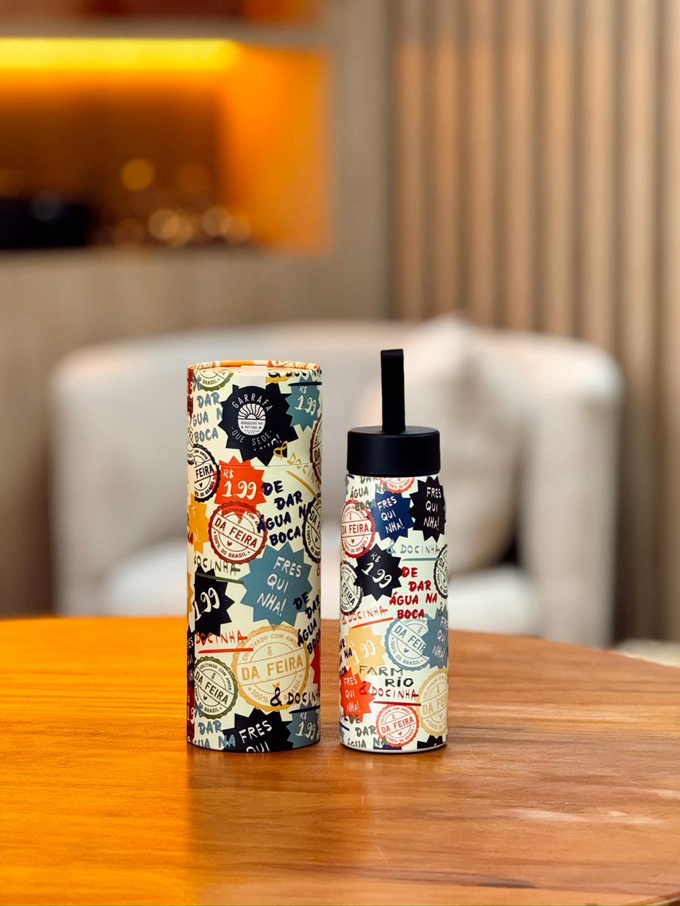 garrafa que sede 500ml banana da feira