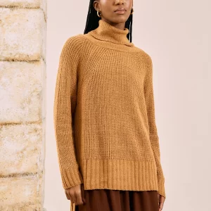 Blusa Tricot Oversized Gola Alta