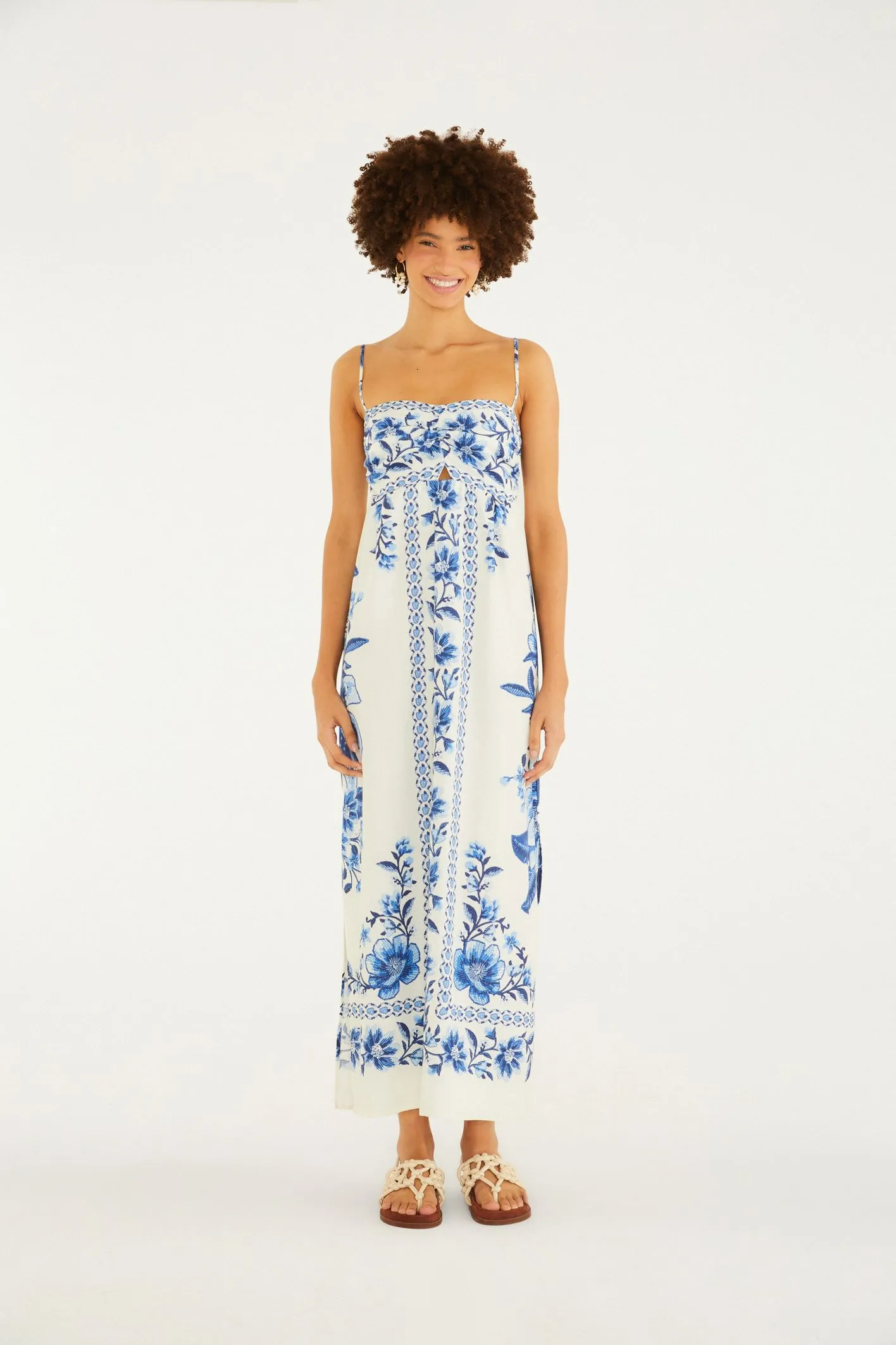 Vestido Cropped Estampado Fruta De Verão