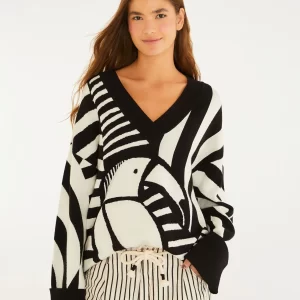 Pull Tricot Decote v Tuca Legal