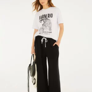 Calça Elástico Detalhe Vivo