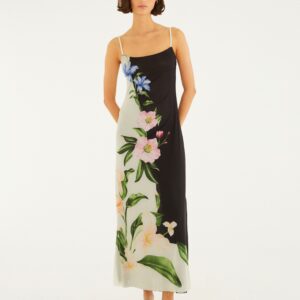 Vestido Tule Ombro Só Estampado Céu De Flor