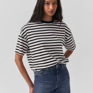 T-Shirt Boxy Listrada