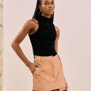 Regata Gola Alta Canelada -Preta