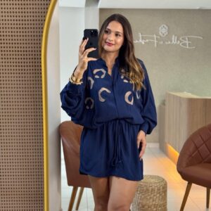 Vestido Curto Bordado